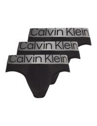 Calvin Klein Mens Steel Micro Hip Brief 3 Pack Black 
