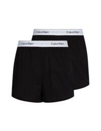 Calvin Klein Mens Modern Cotton Slim Boxers 2 Pack Black