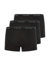 Calvin Klein Mens Cotton Classics Trunks 3 Pack Black 