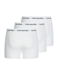 Calvin Klein Mens Cotton Stretch Trunk Three Pack White