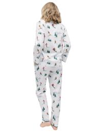 Cyberjammies Whistler Pyjama Top White Ski Print