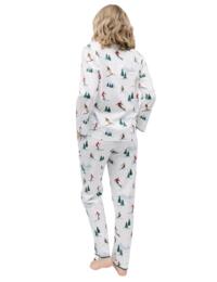 Cyberjammies Whistler Pyjama Bottoms White Ski Print