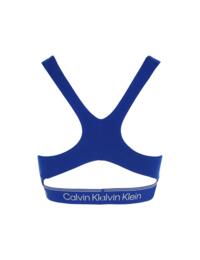 Calvin Klein Athletic Cotton Unlined Bralette Blue Depths 