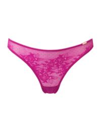 Gossard Glossies Lace Thong Vivid Fuchsia