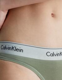 Calvin Klein Modern Cotton Thong  Eco Green