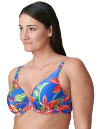 Prima Donna Swim Latakia Half Padded Plunge Bikini Top Tropical Rainforest