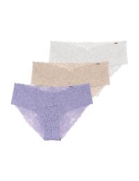 Dorina Lana/Eco Brief 3 Pack Purple/Beige/Ivory