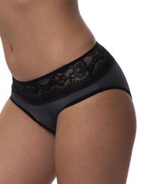 Dorina Eco Moon Lace 2 Pack Hipster Period Briefs Black/Black