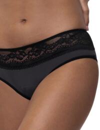 Dorina Eco Moon Lace 2 Pack Hipster Period Briefs Black/Black