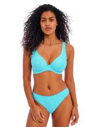 Freya Jewel Cove Bikini Brief Stripe Turquoise