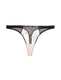 Playful Promises Anna Thong Black/Gold/Nude