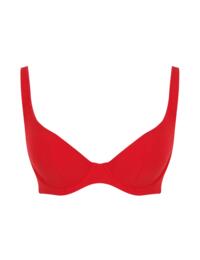 Panache Rossa Triangle Bikini Top Rossa Red
