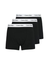 Calvin Klein Mens Cotton Stretch Trunk Three Pack Black