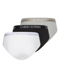 Calvin Klein Mens Essential Hip Briefs 3 Pack White/Black/Grey Heather