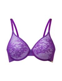 Gossard Glossies Lace Sheer Bra Ultra Violet