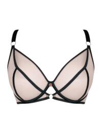 Scantilly by Curvy Kate Exposed Plunge Bra Pink/Black
