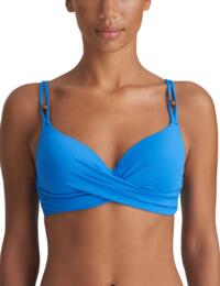Marie Jo Flidais Padded Plunge Bikini Top Blue Mistral 