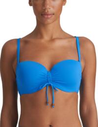 Marie Jo Flidais Padded Strapless Bikini Top Blue Mistral