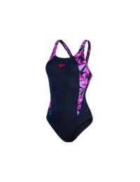 Speedo Hyperboom Swimsuit Navy/Purple