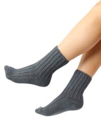 Pretty Polly Lounge Socks Chunky Knit Lounge Socks Nightshade