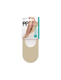 Pretty Polly Legworks Natural Footsies with Cotton Sole Nude 