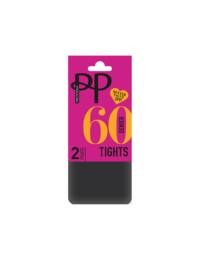 Pretty Polly Everyday Opaques 60D Opaque Tights 2PP Charcoal 