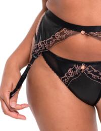 Scantilly By Curvy Kate Key To My Heart Suspender Belt Black