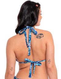 Curvy Kate Mykonos Triangle Bikini Top Blue Print