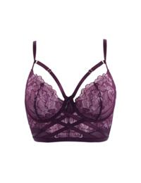 Pour Moi After Hours Padded Longline Bra Blackberry/Pink