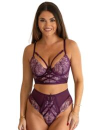 Pour Moi After Hours High Waisted Brief Blackberry/Pink