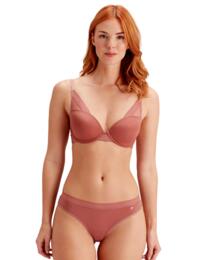 Pretty Polly Naturals High Apex Moulded Bra Woodrose