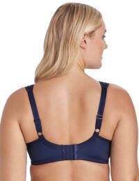 Miss Mary of Sweden Smooth Lacy Underwired T-Shirt Bra Dark Blue