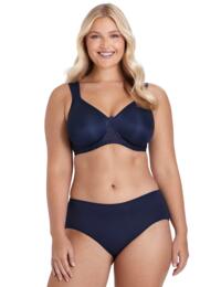 Miss Mary of Sweden Smooth Lacy Underwired T-Shirt Bra Dark Blue