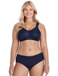 Miss Mary of Sweden Smooth Lacy T-Shirt Bra Dark Blue