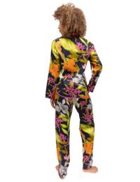 Cyberjammies Avery Pyjama Top Navy Floral Print