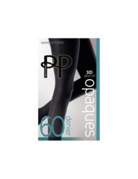 Pretty Polly Premium Opaques 60 Denier 3D Opaque Tights Black