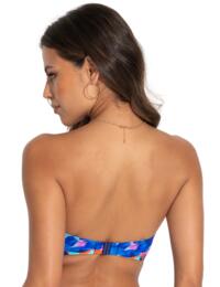 Pour Moi Heatwave Strapless Lightly Padded Top Aqua Floral 