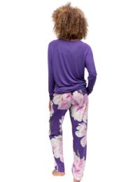 Cyberjammies Valentina Jersey Slouch Pyjama Top Purple 