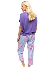 Cyberjammies Zoey Pyjama Bottoms Blue Flamingo Print