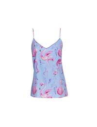 Cyberjammies Zoey Pyjama Camisole Top Blue Flamingo Print