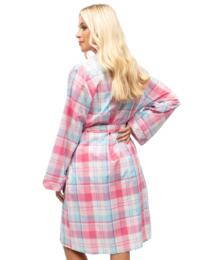  Cyberjammies Shelly Dressing Gown Pink Check