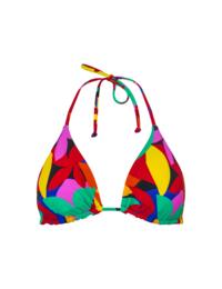 Pour Moi Maya Bay Reversible Non Wired Halter Triangle Bikini Top Multi 
