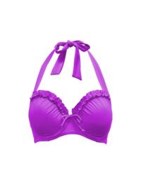 Pour Moi Ocean Breeze Halterneck Bikini Top Ultraviolet