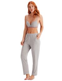 Pretty Polly Casual Comfort Nightwear Lounge Pants Grey Marl / Sugar Plum