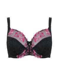 Pour Moi Sofia Lace Side Support Bra Slate/Pink
