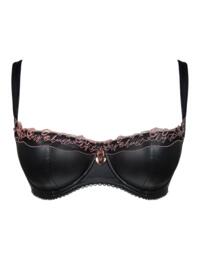 Scantilly By Curvy Kate Key To My Heart Padded Half Cup Bra Black 