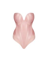 Scantilly by Curvy Kate Classique Plunge Strapless Bodysuit Powdery Pink