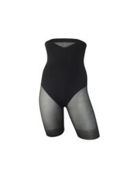 Miraclesuit Sexy Sheer High Waist Thigh Slimmer Black