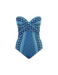  Figleaves Miraclesuit Seville Mosaica Firm Control Swimsuit Blue Print 