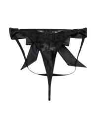 Playful Promises Anneliese Curve Brazilian Thong in Black